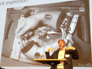 Anders Sandberg på Robotdagen 2015.